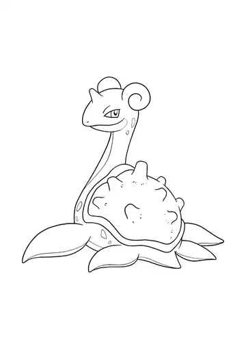Pokémon Lapras coloring page