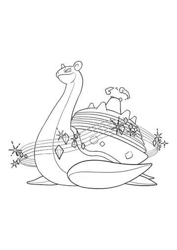 Pokémon Gigantamax Lapras coloring page
