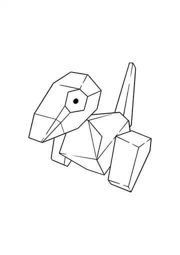 Pokémon Porygon coloring page