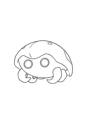 Pokémon Kabuto coloring page