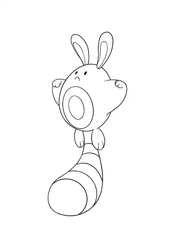 Pokémon Sentret coloring page