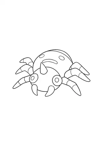 Pokémon Spinarak coloring page