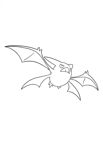 Pokémon Crobat coloring page