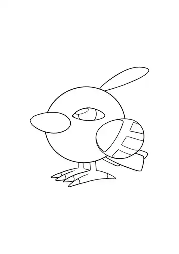 Pokémon Natu coloring page