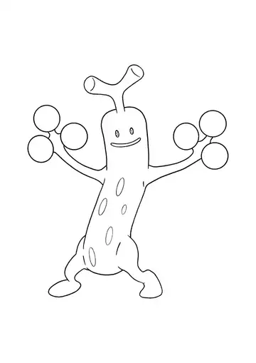 Pokémon Sudowoodo coloring page