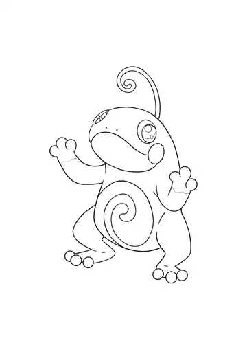 Pokémon Politoed coloring page