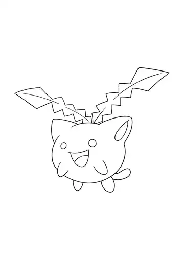 Pokémon Hoppip coloring page