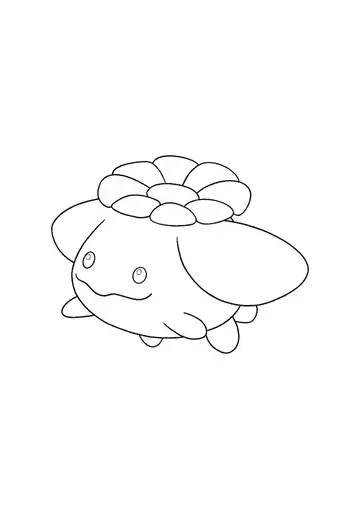 Pokémon Skiploom coloring page