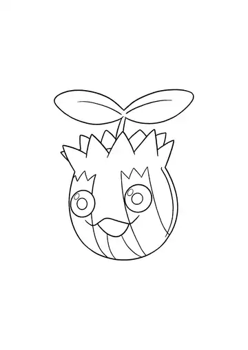 Pokémon Sunkern coloring page