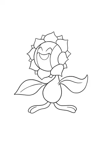 Pokémon Sunflora coloring page