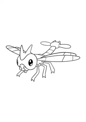 Pokémon Yanma coloring page