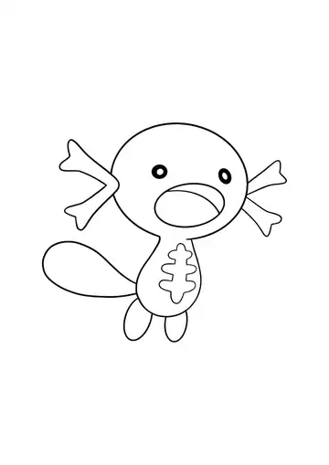 Pokémon Paldean Wooper coloring page