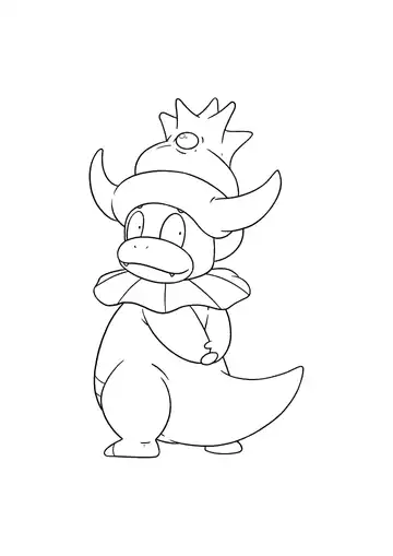 Pokémon Slowking coloring page