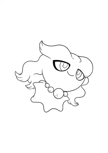 Pokémon Misdreavus coloring page