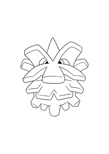 Pokémon Pineco coloring page