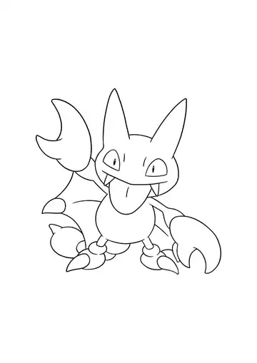 Pokémon Gligar coloring page