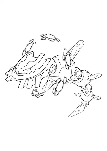 Pokémon Mega Steelix coloring page
