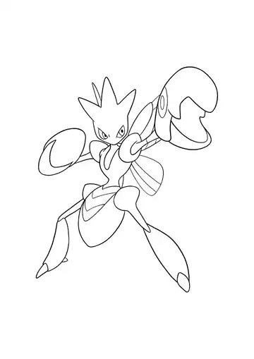 Pokémon Scizor coloring page