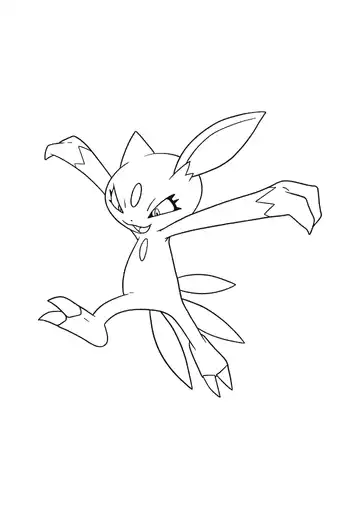 Pokémon Sneasel coloring page