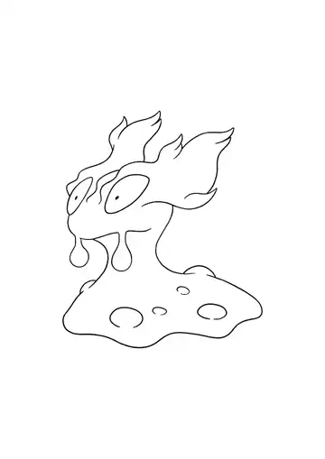 Pokémon Slugma coloring page