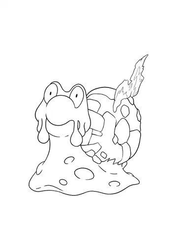 Pokémon Magcargo coloring page