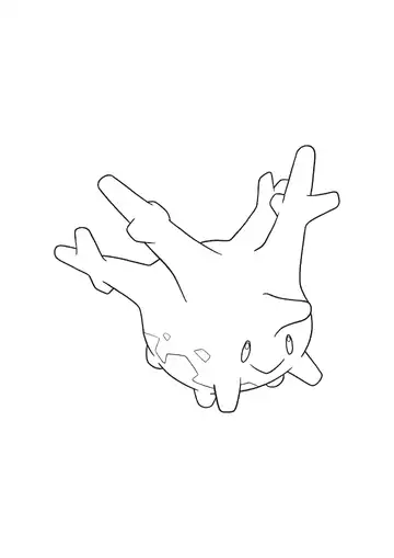 Pokémon Corsola coloring page