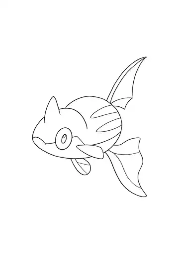 Pokémon Remoraid coloring page