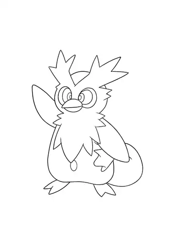 Pokémon Delibird coloring page