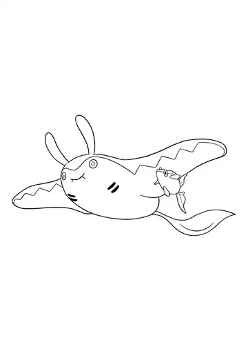 Pokémon Mantine coloring page