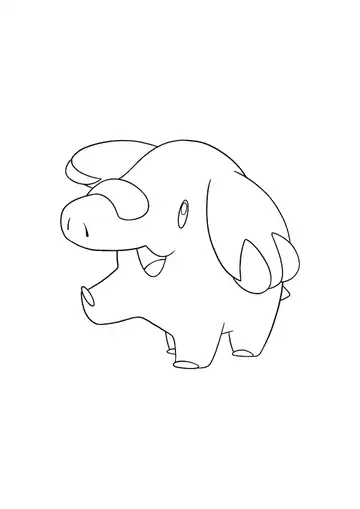 Pokémon Phanpy coloring page