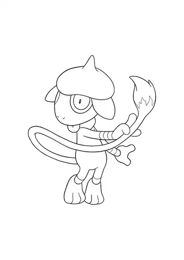 Pokémon Smeargle coloring page