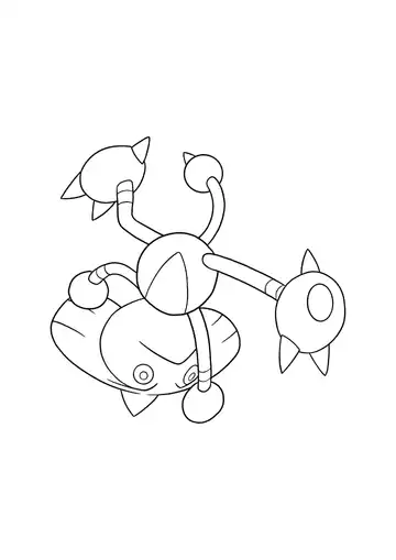 Pokémon Hitmontop coloring page