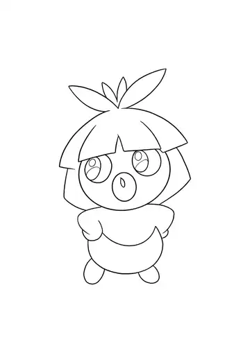 Pokémon Smoochum coloring page