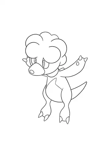 Pokémon Magby coloring page