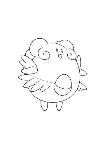 Pokémon Blissey coloring page