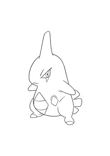 Pokémon Larvitar coloring page