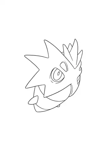 Pokémon Pupitar coloring page
