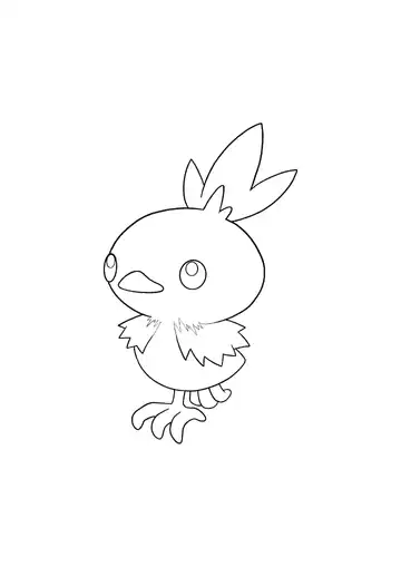 Pokémon Torchic coloring page