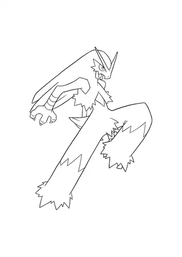 Pokémon Blaziken coloring page
