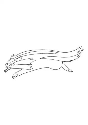 Pokémon Linoone coloring page