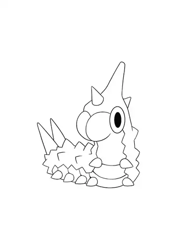 Pokémon Wurmple coloring page