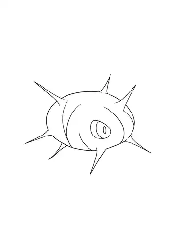 Pokémon Cascoon coloring page