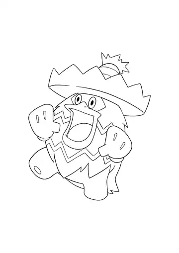 Pokémon Ludicolo coloring page