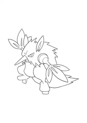 Pokémon Shiftry coloring page
