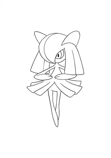 Pokémon Kirlia coloring page
