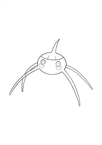 Pokémon Surskit coloring page