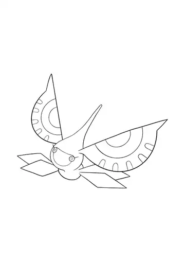 Pokémon Masquerain coloring page