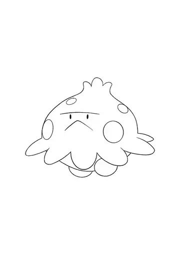 Pokémon Shroomish coloring page