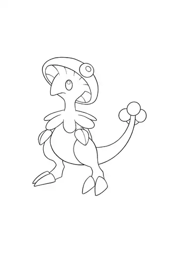 Pokémon Breloom coloring page