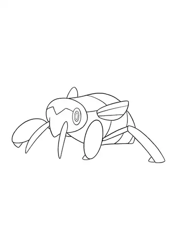 Pokémon Nincada coloring page